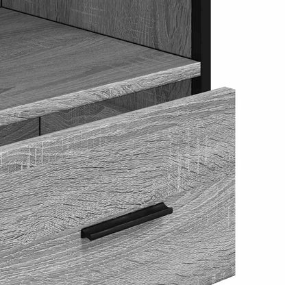 Bathroom Cabinet Grey Sonoma 35x37.5x100 cm Engineered Wood