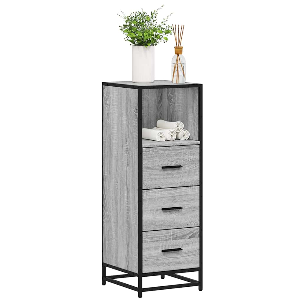 Bathroom Cabinet Grey Sonoma 35x37.5x100 cm Engineered Wood