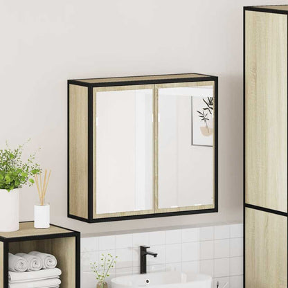 Bathroom Mirror Cabinet Sonoma Oak 65x20x60 cm Engineered Wood