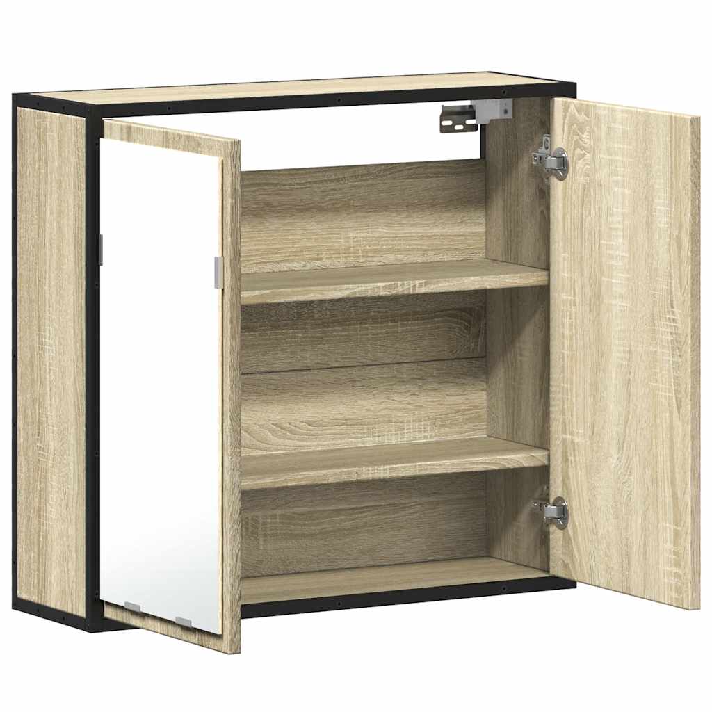 Bathroom Mirror Cabinet Sonoma Oak 65x20x60 cm Engineered Wood