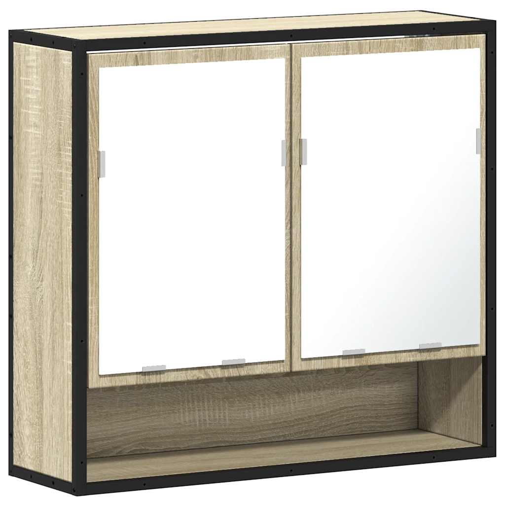 Bathroom Mirror Cabinet Sonoma Oak 65x20x60 cm Engineered Wood - Bend