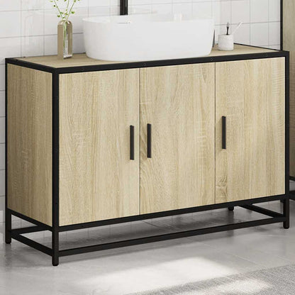 Bathroom Sink Cabinet Sonoma Oak 90x33x60 cm Engineered Wood