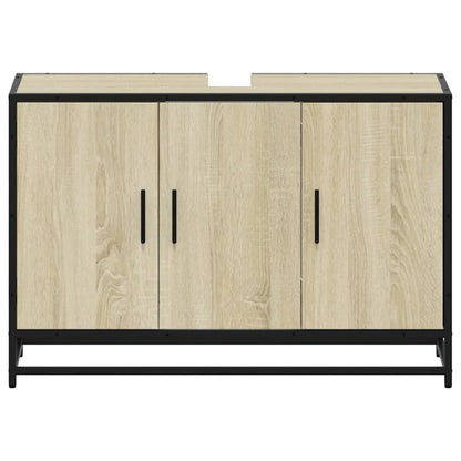 Bathroom Sink Cabinet Sonoma Oak 90x33x60 cm Engineered Wood