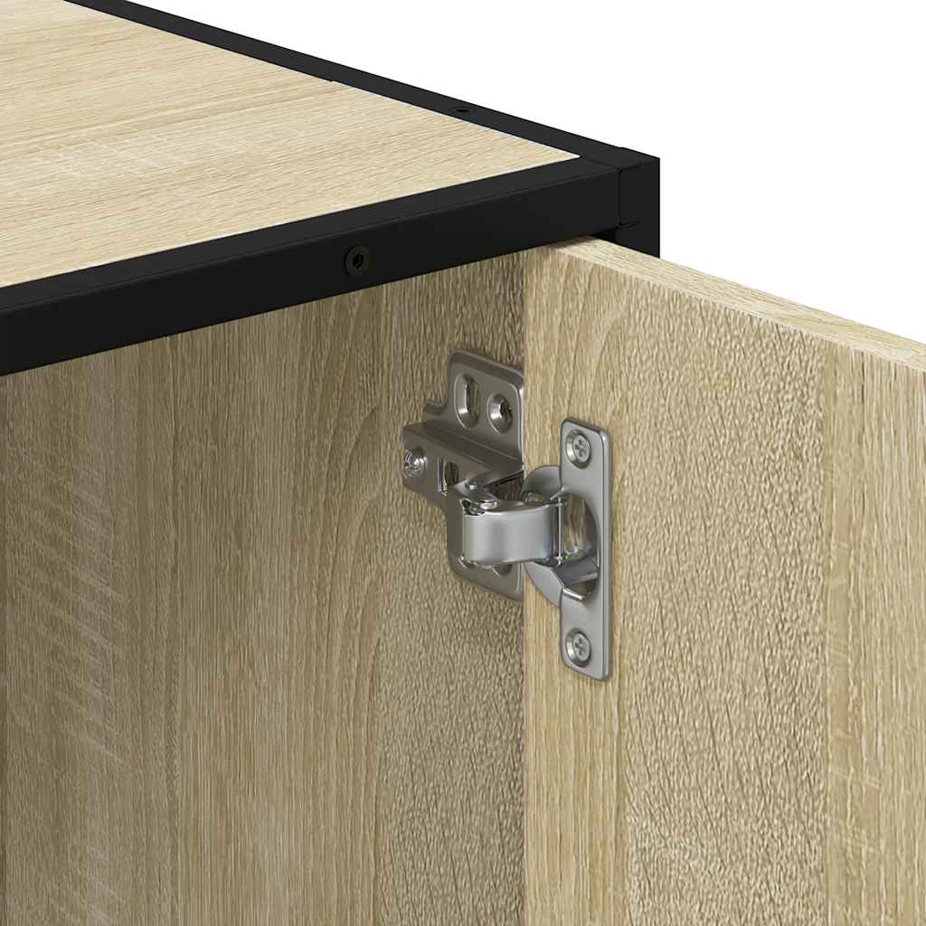 Bathroom Sink Cabinet Sonoma Oak 90x33x60 cm Engineered Wood