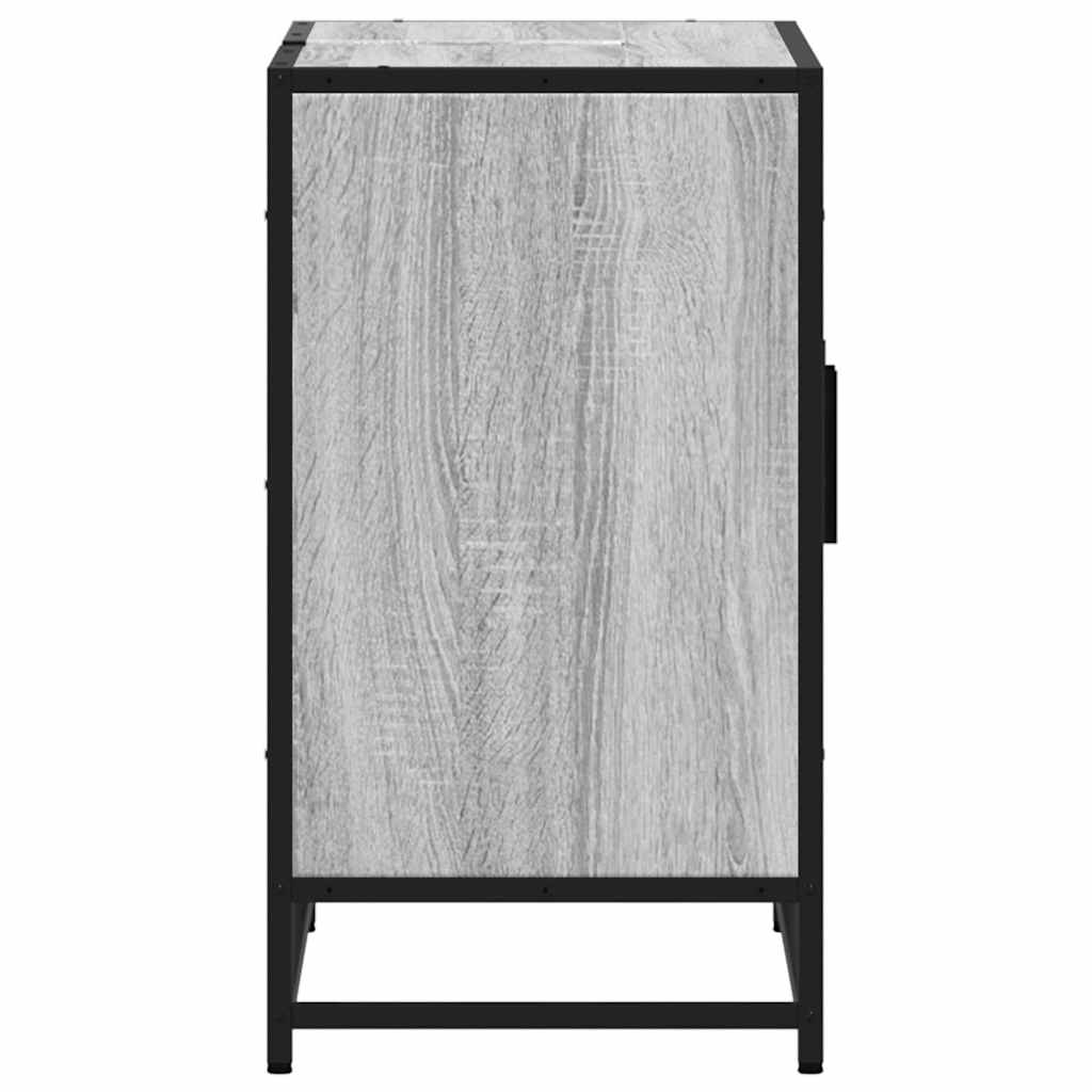 Bathroom Sink Cabinet Grey Sonoma 90x33x60 cm Engineered Wood