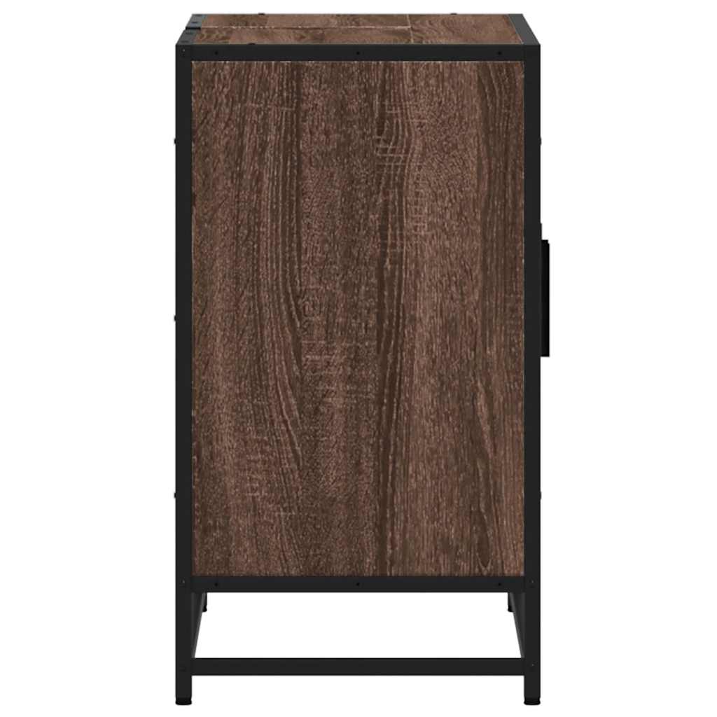 Bathroom Sink Cabinet Brown Oak 90x33x60 cm Engineered Wood