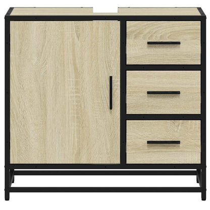 Bathroom Sink Cabinet Sonoma Oak 65x33x60 cm Engineered Wood