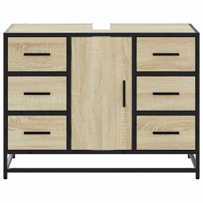 Bathroom Sink Cabinet Sonoma Oak 80x33x60 cm Engineered Wood