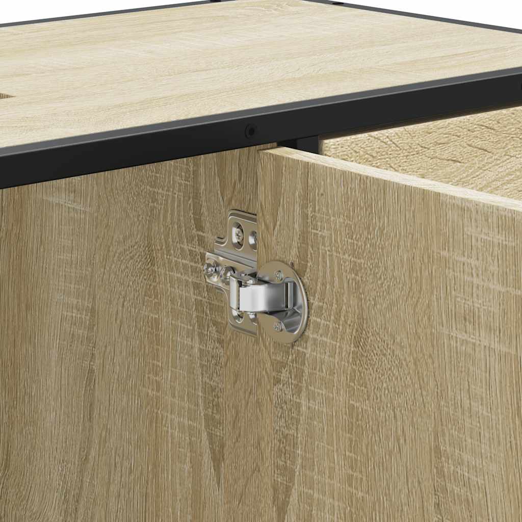 Bathroom Sink Cabinet Sonoma Oak 80x33x60 cm Engineered Wood