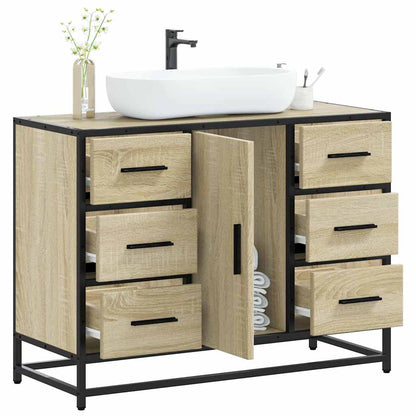 Bathroom Sink Cabinet Sonoma Oak 80x33x60 cm Engineered Wood