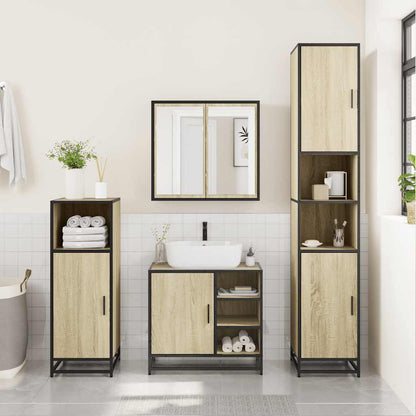 Bathroom Sink Cabinet Sonoma Oak 65x33x60 cm Engineered Wood