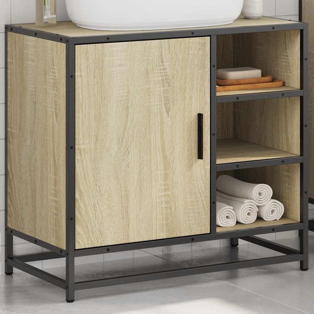 Bathroom Sink Cabinet Sonoma Oak 65x33x60 cm Engineered Wood