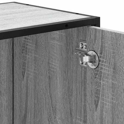 Bathroom Sink Cabinet Grey Sonoma 65x33x60 cm Engineered Wood