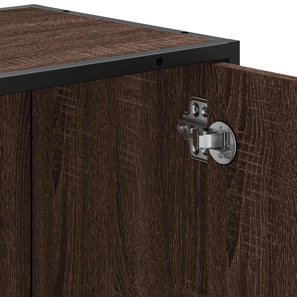 Bathroom Sink Cabinet Brown Oak 65x33x60 cm Engineered Wood