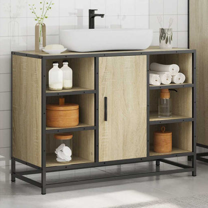 Bathroom Sink Cabinet Sonoma Oak 80x33x60 cm Engineered Wood