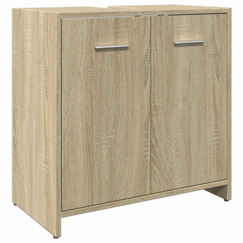 Bathroom Sink Cabinet Sonoma Oak 60x33x60 cm Engineered Wood