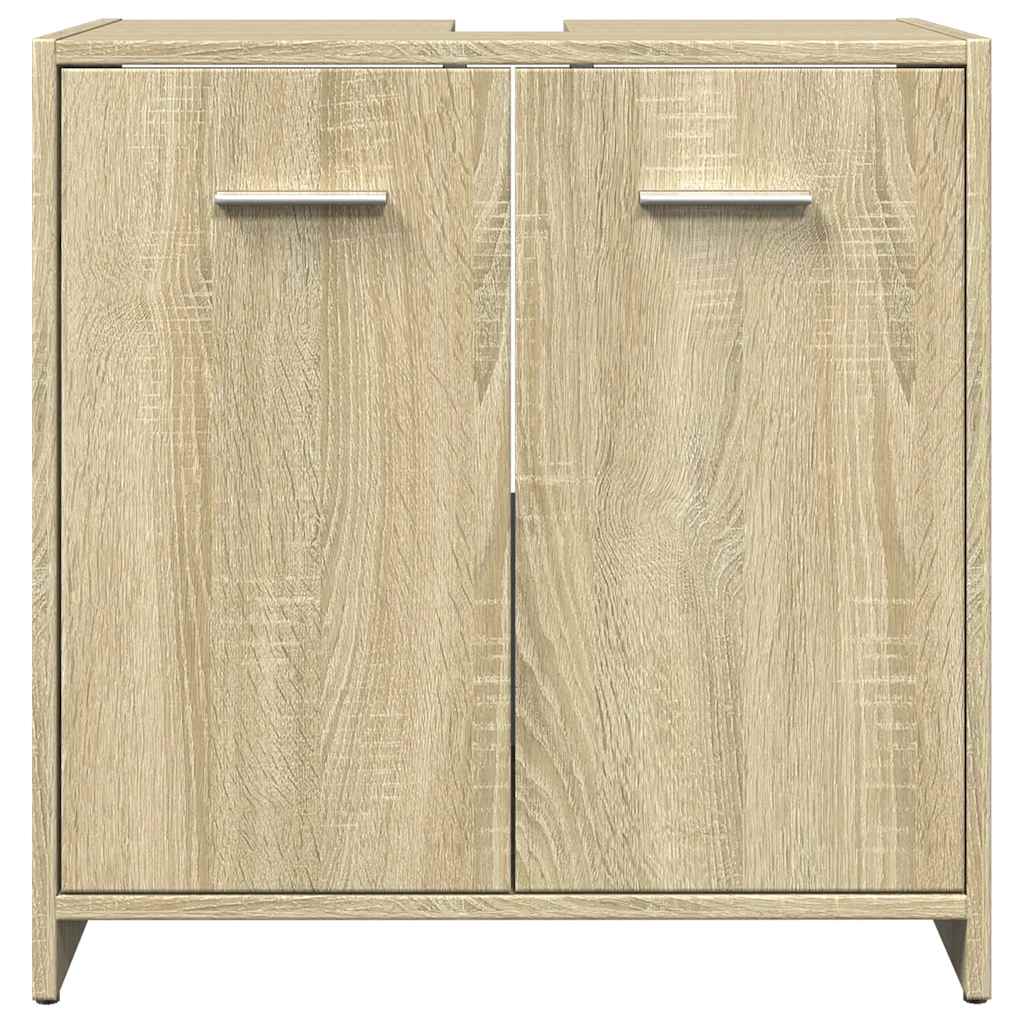 Bathroom Sink Cabinet Sonoma Oak 60x33x60 cm Engineered Wood