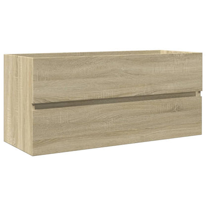 Bathroom Sink Cabinet Sonoma Oak 100x38.5x45 cm Engineered Wood