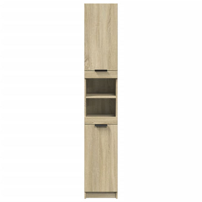 Bathroom Cabinet Sonoma Oak 32x34x188.5 cm Engineered Wood - Bend