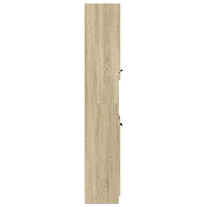 Bathroom Cabinet Sonoma Oak 32x34x188.5 cm Engineered Wood - Bend