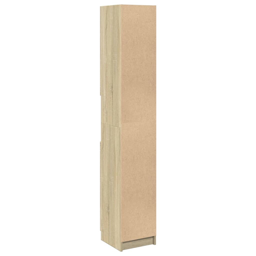 Bathroom Cabinet Sonoma Oak 32x34x188.5 cm Engineered Wood - Bend