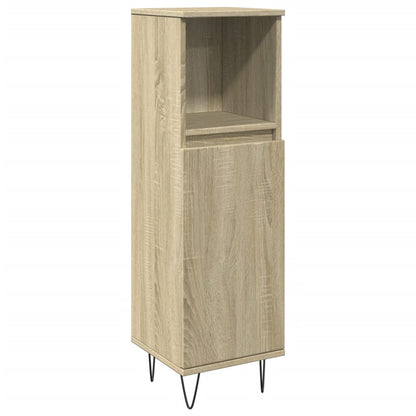 Bathroom Cabinet Sonoma Oak 30x30x100 cm Engineered Wood