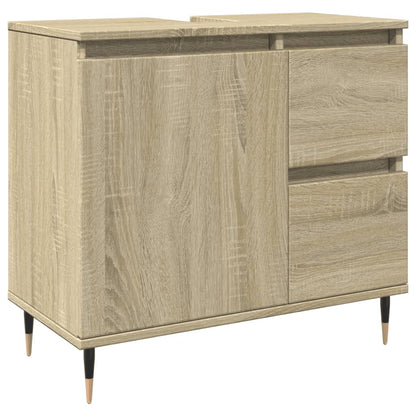 Bathroom Sink Cabinet Sonoma Oak 65x33x60 cm Engineered Wood - Bend