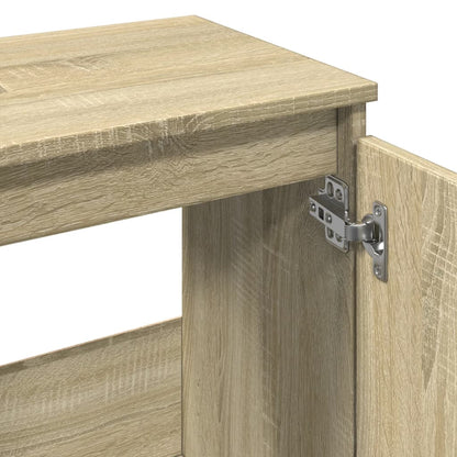 Bathroom Sink Cabinet Sonoma Oak 65x33x60 cm Engineered Wood - Bend