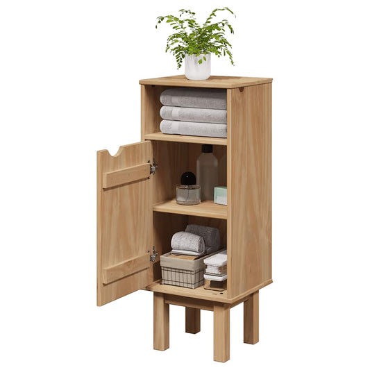 Bathroom Cabinet OTTA 35x30x90 cm Solid Wood Pine