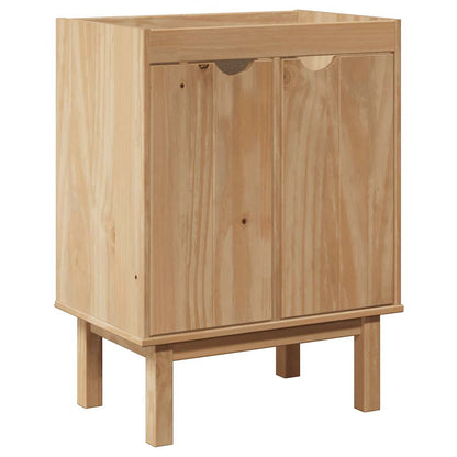 Bathroom Sink Cabinet OTTA 59x40x80 cm Solid Wood Pine - Bend