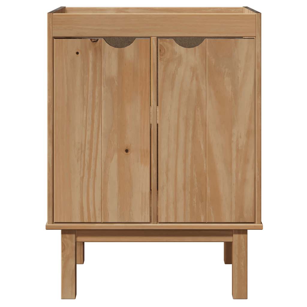 Bathroom Sink Cabinet OTTA 59x40x80 cm Solid Wood Pine - Bend