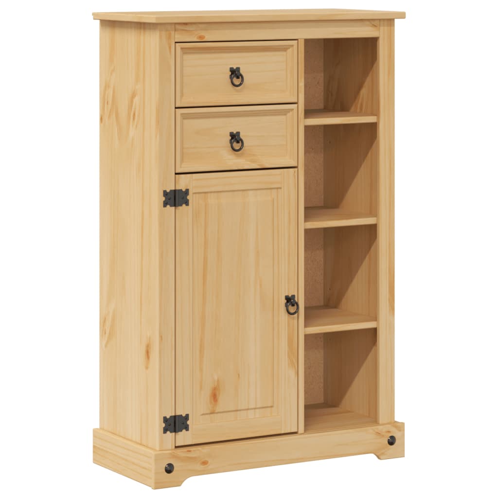 Bathroom Cabinet Corona 70x33x110 cm Solid Wood Pine