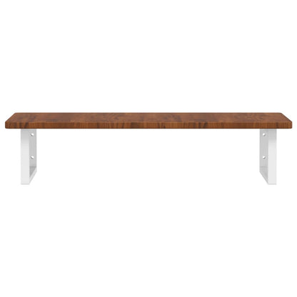 Floating Basin Shelf with Steel and Oak Wood - Bend