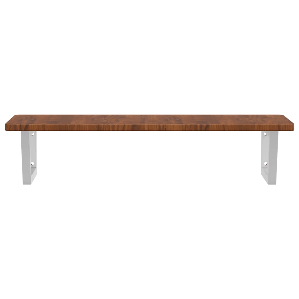 Floating Basin Shelf with Steel and Oak Wood - Bend