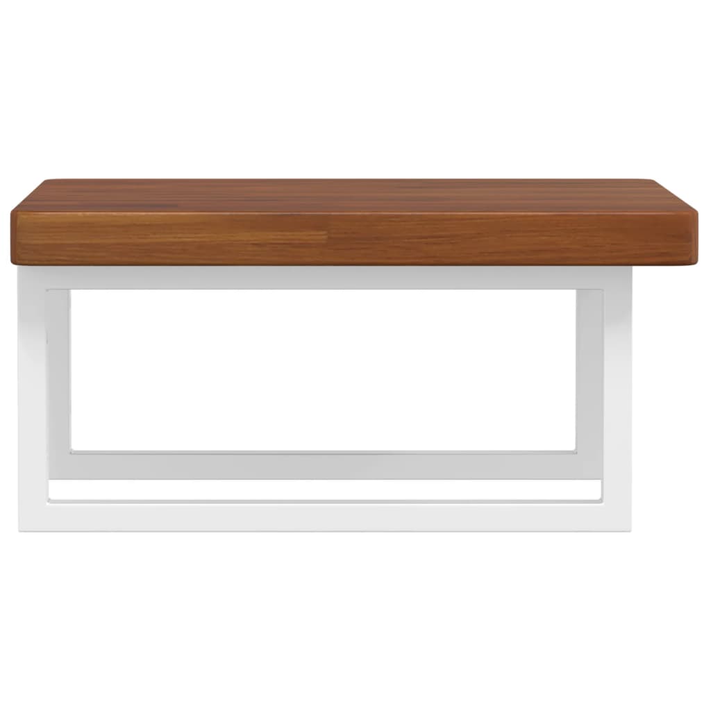 Floating Basin Shelf in Steel and Oak Wood - Bend