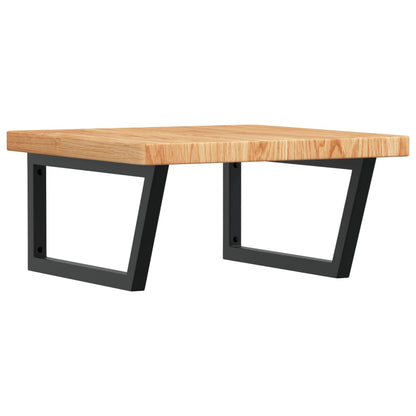 Steel and Oak Floating Basin Shelf - Bend