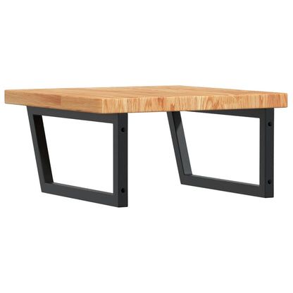 Steel and Oak Floating Basin Shelf - Bend