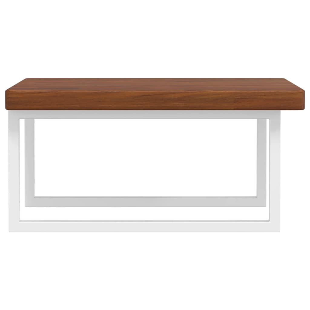 Floating Basin Shelf in Steel and Oak Wood - Bend