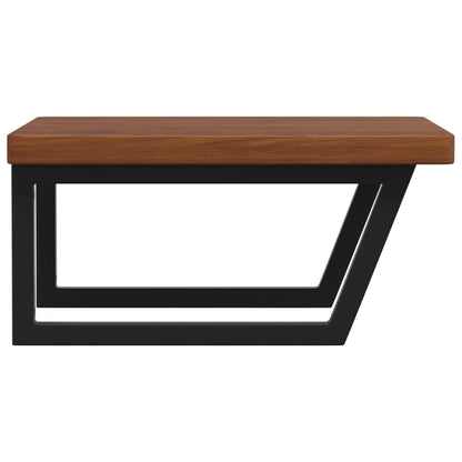 Floating Basin Shelf with Steel and Oak Wood - Bend