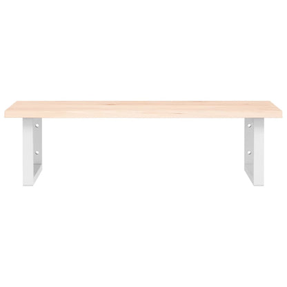 Steel and Solid Oak Wall Basin Shelf - Bend