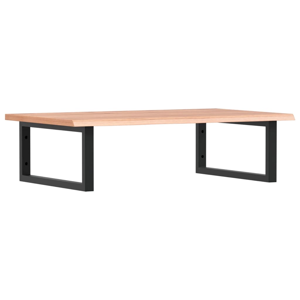 Wall-Mounted Basin Shelf with Oak Wood Top and Steel Bracket - Bend