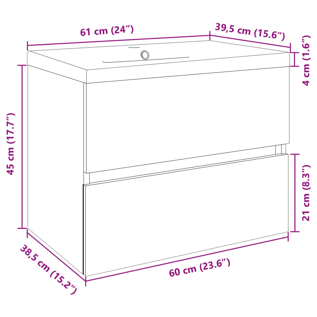 Bathroom Furniture Set with Sink and Storage Solutions - Bend