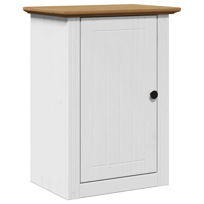 Bathroom Wall Cabinet BODO White and Brown 44x30x60 cm