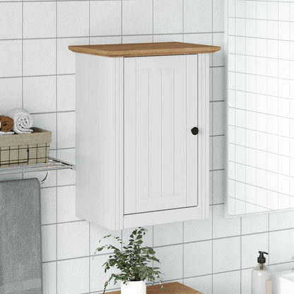 Bathroom Wall Cabinet BODO White and Brown 44x30x60 cm