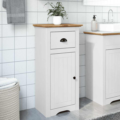 Bathroom Cabinet BODO White and Brown 44x30x90 cm