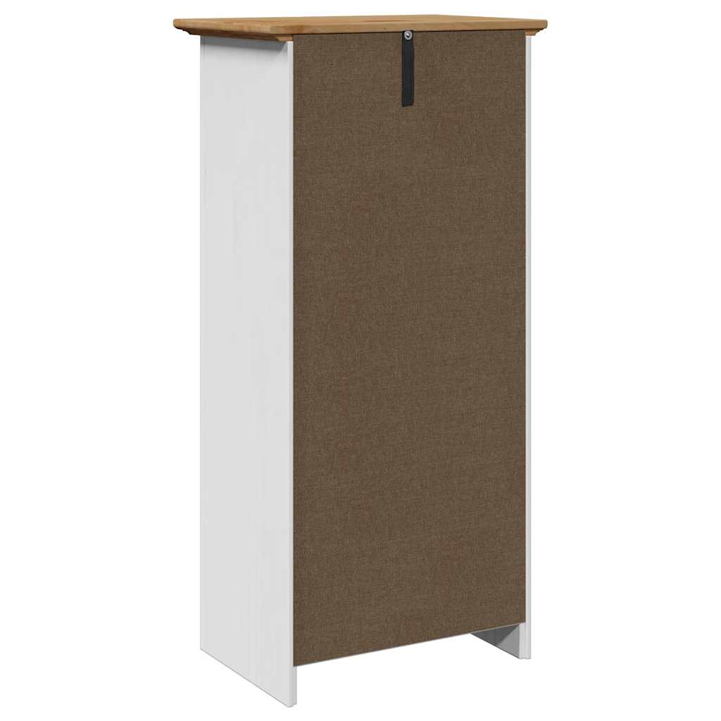 Bathroom Cabinet BODO White and Brown 44x30x90 cm