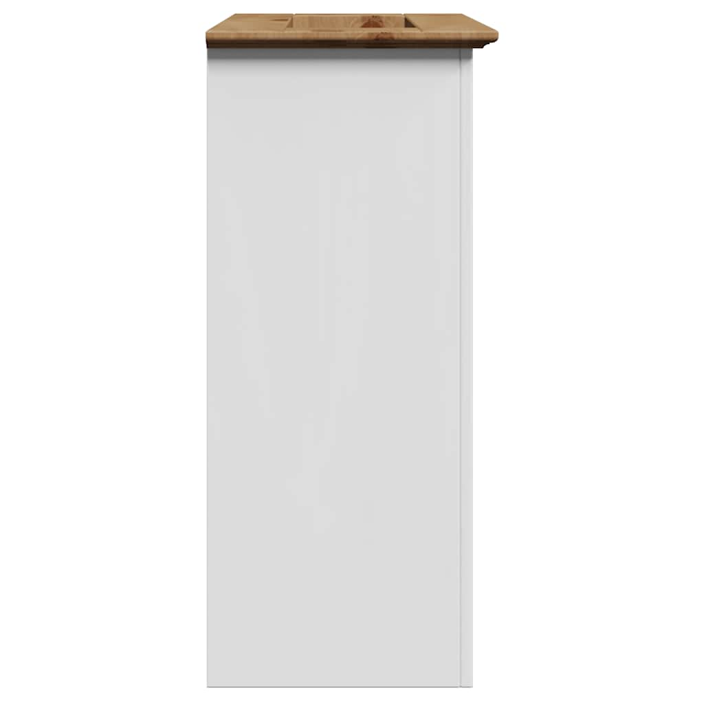 Bathroom Sink Cabinet BODO White and Brown 70x35x80 cm