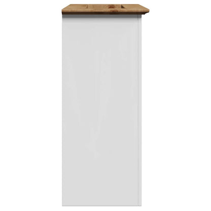 Bathroom Sink Cabinet BODO White and Brown 70x35x80 cm