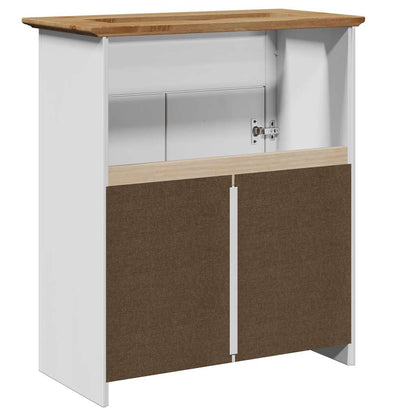 Bathroom Sink Cabinet BODO White and Brown 70x35x80 cm