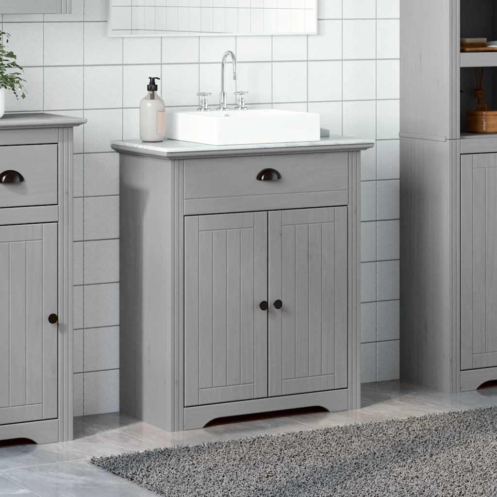 Bathroom Sink Cabinet BODO Grey 70x35x80 cm